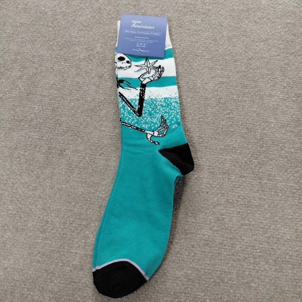 Nightmare Before Christmas Socks For Men De Luca Brand One Size Fits Most NEW‎